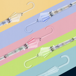 Nouveau stock <span class=keywords><strong>parapluie</strong></span> transparent avec conception de <span class=keywords><strong>motif</strong></span> de <span class=keywords><strong>chien</strong></span> chat mignon contrôle semi-automatique voyage en plein air - Product Image 4