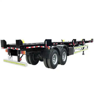 Pabrik 2 as roda 20Ft 40ft kerangka kontainer truk kerangka semi trailer kerangka untuk transportasi 45ft kerangka semitrailer railer - Product Image 5