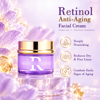 Crème pour le visage au rétinol Disaar pour peaux sèches et ridées, peptide, beurre de karité, soin anti-âge, crème raffermissante pour le visage, 50 g, vente en gros