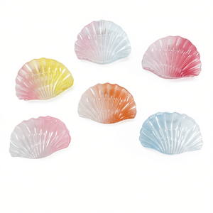 Fermaglio per capelli Jelly Shell Claw Clip 9 cm per donna, accessori per capelli alla moda - Product Image 2