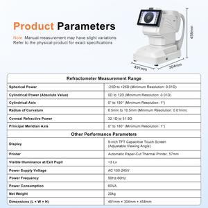 <span class=keywords><strong>ARK</strong></span>-X Instrument ophtalmique Équipement d'optométrie Chine Réfractomètre entièrement automatique de haute qualité Réfractomètre automatique Kératomètre à vendre - Product Image 6