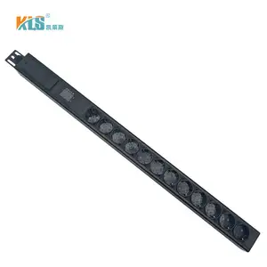 KLS merek Aluminium Aloi PDU Universal Jenis rak Server Unit distribusi daya