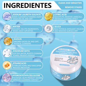 Cera Blanca para Pulir Zapatos, Pasta Ecológica a Base de Plantas, Quitamanchas para Zapatillas, Lona y Cuero, Crema de Limpieza Profunda - Product Image 6