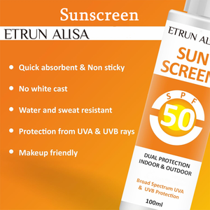 แผ่นป้ายน้ำธรรมชาติธรรมชาติ SPF 50กันแดดสำหรับใบหน้า - Product Image 3