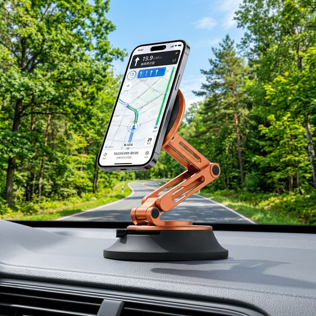 New Product Suction Cup Flexible Adjustment Long Arm Phone Holder Universal Dashboard Car Holder Silicone Suction Phone Holder