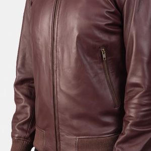 En's Winter Outdoor <b>Genuine</b> Leather Jacket Stand Collar Front Logo Plain Dyed Black High Quality Fashion Warm Heated Wholesale - Product Image 2