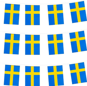 Bandera <span class=keywords><strong>de</strong></span> stock <span class=keywords><strong>de</strong></span> <span class=keywords><strong>Eslovaquia</strong></span>, banderines cuadrados <span class=keywords><strong>de</strong></span> poliéster 100%, banderas colgantes - Product Image 4