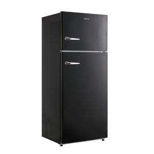 Réfrigérateur rétro avec congélateur supérieur de 18 pieds cubes, refroidissement par air multi-flux, thermostat électrique réglable, design classique - Product Image 1