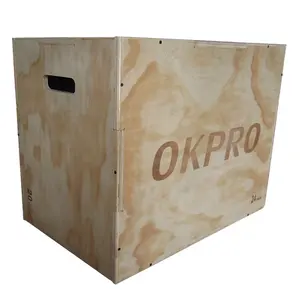 Hout Jump Doos Okpro Fitness Oefening Apparatuur Hout Plyo Plyometrische Doos