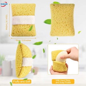 Esponja de Baño de Espuma Limpiadora Profunda Woxin, Nueva Llegada, con Bolsa para Ahorrar Jabón y Correa para la Mano, para Hombres y Mujeres - Product Image 3