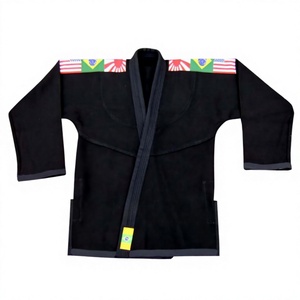 Traje de Jiu Jitsu Brasileño para Hombre, 100% Algodón, Color Negro, Cómodo, para Adultos, Ropa de Entrenamiento de MMA, Colores y Logotipo Personalizables, Artes Marciales - Product Image 2