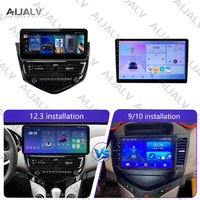Cadre d'autoradio 12,3 pouces pour tableau de bord, pièces internes pour CHEVROLET Cruze 2009-2011 avec câble, panneau de cadre Android