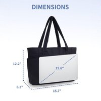 ZEAN 2026 Nouvelle Sacoche Femme en Nylon Finement Cousu avec Fermeture Éclair, Double Sangle, Deux Bretelles en Polyester, Grande Capacité, Légère, Idéale pour les Trajets Hivernaux
