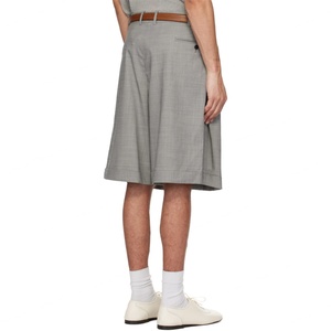 Pantalones Cortos Casuales de Trabajo para Hombre, con Pliegues Delanteros, Cierre de Cremallera, Estilo Golf, Holgados, con Dobladillos Enrollados - Product Image 4