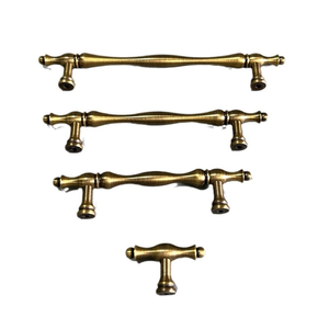 النحاس النقي خزانة الملابس قذيفة النحاس الصلب العتيقة النحاس الأجهزة الزخرفية المنزل النبيذ النحاس الكامل شبه دائرية درج مقبض مقبض - Product Image 5