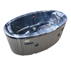 <span class=keywords><strong>Jacuzzi</strong></span> Pequeño para <span class=keywords><strong>2</strong></span> <span class=keywords><strong>Personas</strong></span> a <span class=keywords><strong>Precio</strong></span> de Fábrica, Bañera de Hidromasaje Interior, Spa Ovalado de Acrílico con Luces LED - Product Image 1