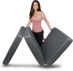 Materasso Pieghevole con Borsa Portaoggetti, 25 <span class=keywords><strong>X</strong></span> 75'' Materasso Pieghevole a Tre Ante, <span class=keywords><strong>Topper</strong></span> per Materasso - Product Image 2