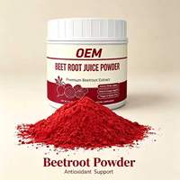 Poudre de jus de betterave en marque blanche OEM 180g 6.34oz Végétalien Sans gluten Vente en gros pour distributeurs Non destiné aux femmes enceintes