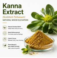 Poudre d'extrait de Kanna (Sceletium Tortuosum) - Extrait végétal de qualité alimentaire 20:1, emballage en fût pour l'équilibre émotionnel