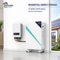 Batterie de stockage d'énergie domestique LiFePO4 51,2 V 10-20 kW sur pied, mobile, avec roulettes, écran LCD, BMS intelligent intégré, prise en charge du parallèle