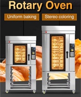 Four à convection à air chaud 5 plateaux pour boulangerie, mini-four rotatif électrique, four vapeur à grille rotative