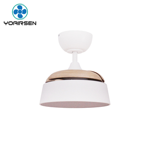 Ventilateur de plafond invisible à LED silencieux à moteur CC avec <span class=keywords><strong>abat</strong></span>-<span class=keywords><strong>jour</strong></span> en tissu moderne de 22 pouces, 6 vitesses au choix - Product Image 6
