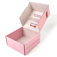 Boîtes d'expédition en carton ondulé personnalisées en gros, boîtes d'expédition en kraft de taille personnalisée E Flute avec logo pour l'emballage des boutiques en ligne