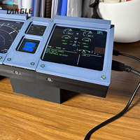 Periféricos para Simulador de Vuelo A320, Unidad de Pantalla LCD de Control, Pantalla LCD para Juegos de Simulación de Vuelo