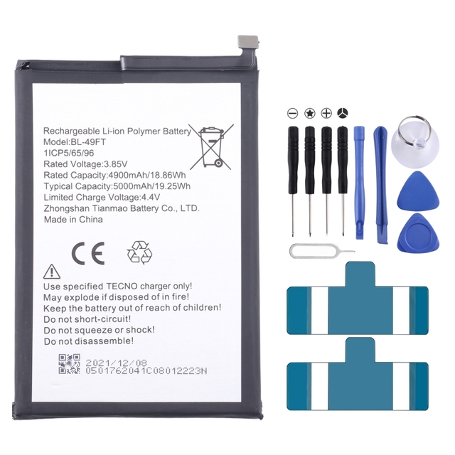Battery Replacement BL-49FT 5000mAh for Tecno Pop 4 / Camon 15