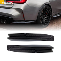 Splitter Samping Bumper Belakang Lip Apron Flaps Gaya OEM Serat Karbon Kering Untuk BMW G80 M3 G82 M4 2021+ Lower Valance Body Kit Tuning