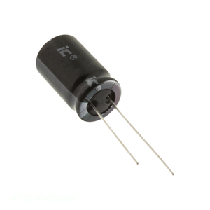 Distribuidor Autorizado, Condensador de Aluminio de 470 uF, 20%, 50V, Radial TH 477CKH050M - Product Image 1