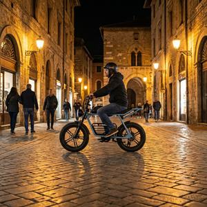 Klasik Şehir Sürüşü Geceye Hazır Heritage Elektrikli Bisiklet, LED Farlı, Eski Şehir Yaya Döngüsü Yolları için Şehir E-bisikleti - Product Image 4