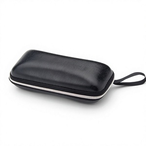Estuche de cuero para gafas con cremallera, caja para gafas, funda para gafas de sol, estilo coreano para gafas con montura - Product Image 2