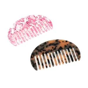 New tortoise shell hair comb high quality decorative acetate hair combs
