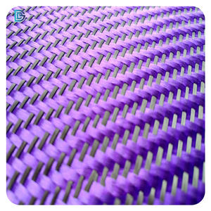 Vải sợi carbon tím tùy chỉnh, giá sợi carbon tím, vải lai sợi carbon 3k dệt jacquard - Product Image 5