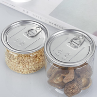 Nouvelle conception, contenants à dessert transparents en PET de 275 ml et 380 ml, boîtes à gâteau en plastique avec couvercles, pots à glace avec couvercles