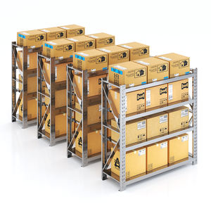 Étagère d'entrepôt réglable en acier inoxydable Étagère de rangement en métal pour étagères et étagères empilables - Product Image 6