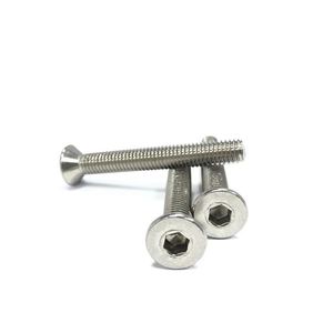 สกรูหัวหกเหลี่ยมคุณภาพสูง สแตนเลส M6 M8 M10 DIN7991 สกรูหัวแบนแบบ Allen M8X35 - Product Image 1