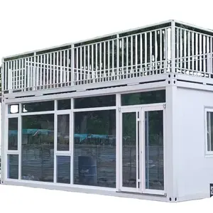 Casa prefabbricata di costruzione veloce casa Container pieghevole modulare da 20 piedi campeggio contenitore pieghevole per ufficio piccolo contenitore portatile per ufficio