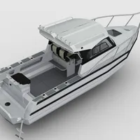 2021 חדש עיצוב 7.5m easycraft אלומיניום ספינת דיג סירת משוטים עם סירות גוף מנועי