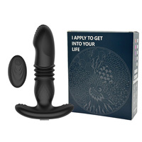 Meistverkaufter Ferngesteuerter Einführbarer Teleskopischer Analmassager Plug Dildo Prostata-Vibrator Unisex-Spielzeug