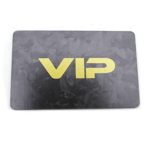Business Name Carbon Fiber Sheet Plate VIP Gift Credit Card