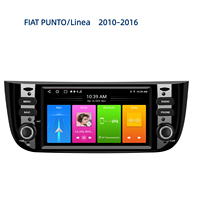 Autoradio Android Car Stereo untuk Fiat Linea Punto 2010-2016 dengan Navigasi GPS Terintegrasi, Layar IPS, Koneksi Nirkabel, dan Pemutar MP5