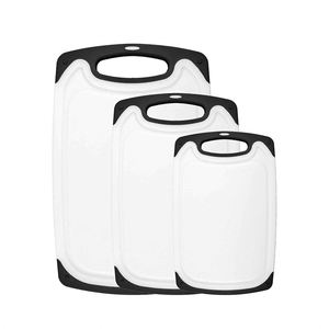 High Quality Eco-Friendly Food Grade PP Rectangle Four Size Anti Slip Cutting Board Handle Kitchen Tool Chopping Block - Product Image 1