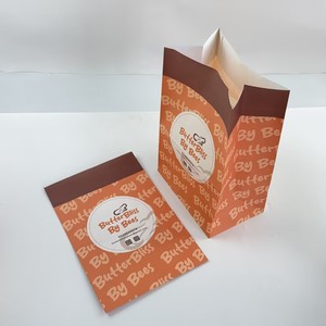 Custom Printed Square Bottom Bakery <b>Paper</b> Bags Brown Kraft Takeaway Bags For Bread Cookie Pastry Dessert Food Packaging = - Product Image 2