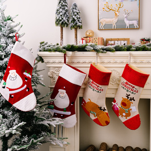 Bas de lin d'<span class=keywords><strong>hiver</strong></span> personnalisés HB-375 grande <span class=keywords><strong>chaussette</strong></span> de Noël en feutre - Product Image 2