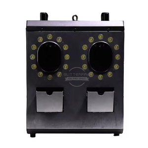 Профессиональная <span class=keywords><strong>2</strong></span>-головная светодиодная дымовая машина DMX512, Беспроводная дистанционная машина для специальных эффектов, свадебные украшения, сценическая пузырьковая противотуманная машина - Product Image 2