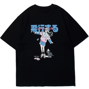 T-shirts en coton tricoté à imprimé graphique pour hommes, manches courtes, coupe classique, anti-rides et respirants, style vintage Harajuku streetwear - Product Image 3