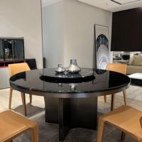Meubles de salle à manger de luxe de conception italienne haut de gamme, ensemble de table à manger en marbre pour 8 personnes, pour villa