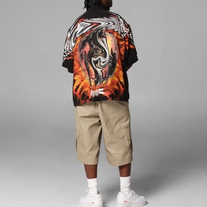 Graphic Print Custom Oversized Vintage Washed Camo Motocross Graphic <strong>T</strong> <strong>Shirt</strong> <strong>Men</strong> Streetwear Loose Cotton Short Sleeve Tee - Product Image 3